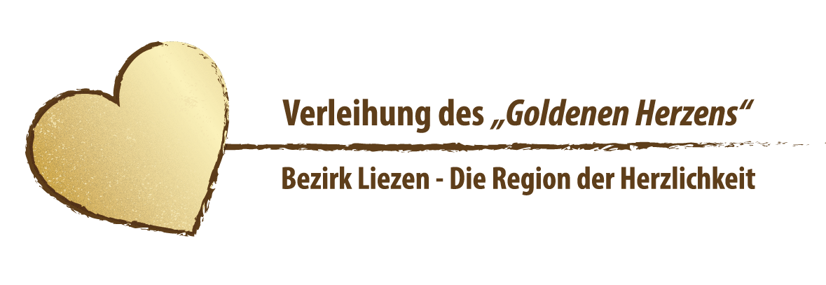 Goldenes Herz Briefpapier Kopflogo kleinerer Rand