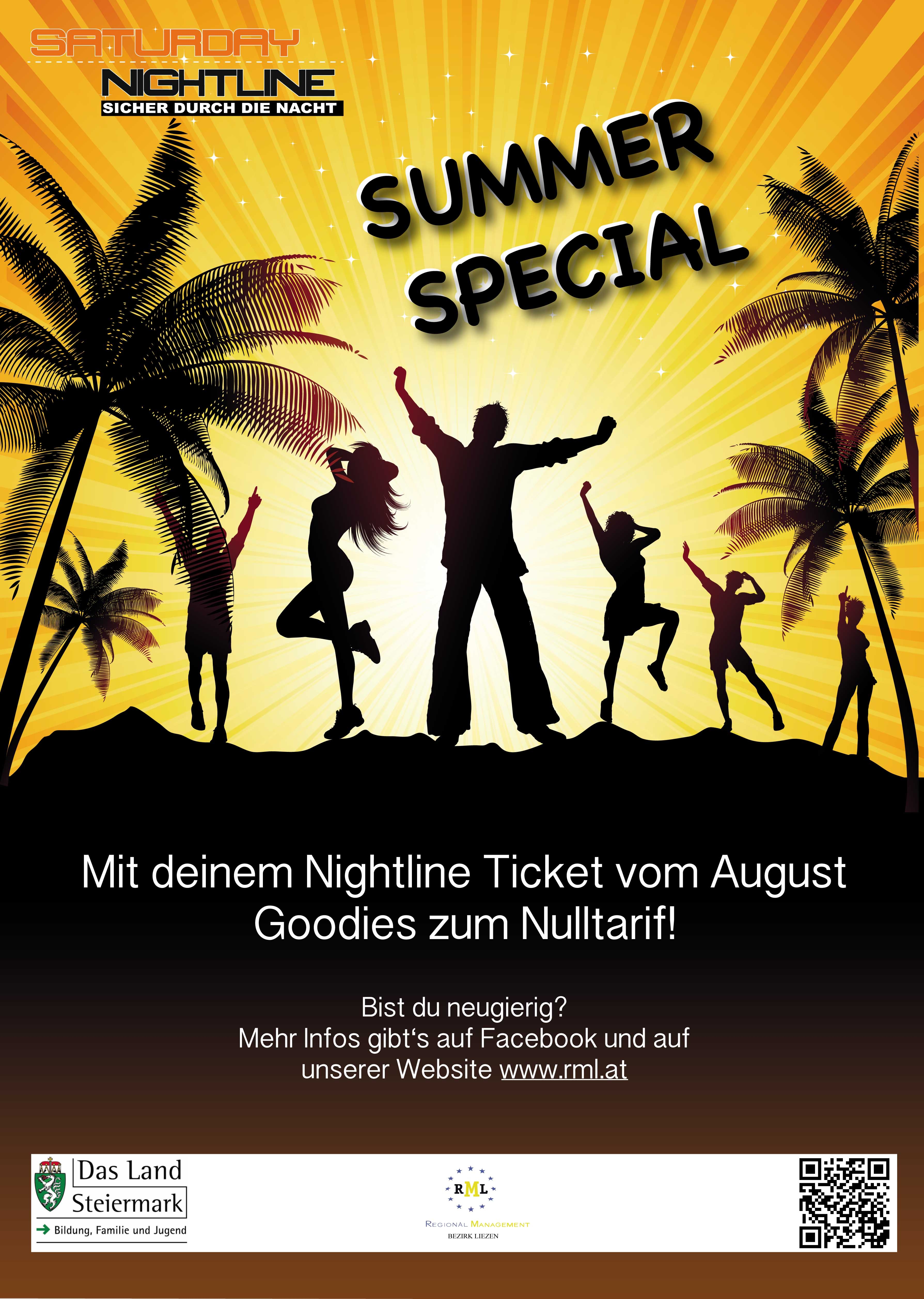 Saturday Nightline – Sommeraktion 2016