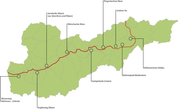 Erste Gedanken zum bezirksweiten Großprojekt „Erweiterung / Lückenschluss Ennsradweg R7"