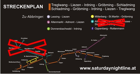 ACHTUNG - ÄNDERUNG FAHRPLAN